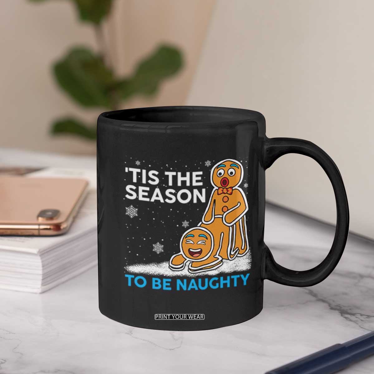 Funny Tis The Season To Be Naughty Dirty Christmas Coffee Mug Xmas Adult Humor TS11 Print Your Wear