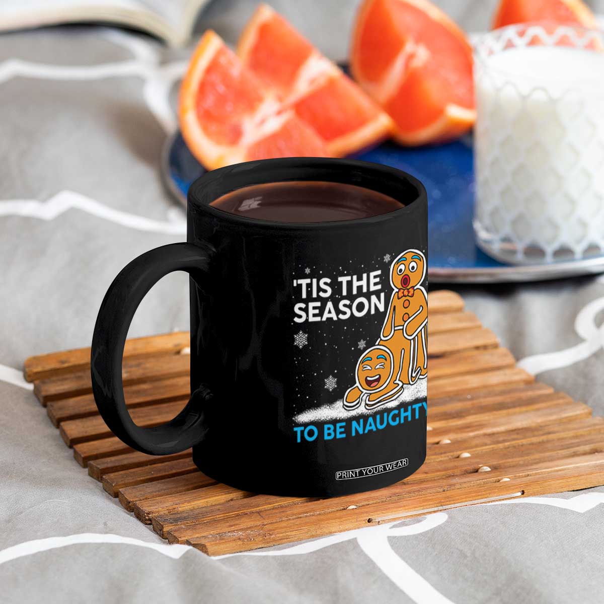 Funny Tis The Season To Be Naughty Dirty Christmas Coffee Mug Xmas Adult Humor TS11 Print Your Wear