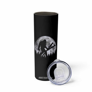 Funny Skiing Bigfoot Ski Winter Sport Moon Skinny Tumbler TS11 Print Your Wear