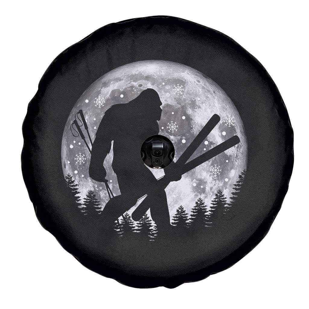 Funny Skiing Bigfoot Ski Winter Sport Moon Spare Tire Cover TS11 Print Your Wear