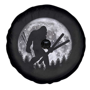 Funny Skiing Bigfoot Ski Winter Sport Moon Spare Tire Cover TS11 Print Your Wear
