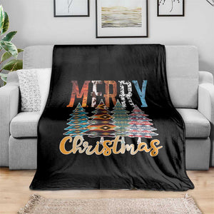 Merry Christmas Native American Xmas Tree Throw Blanket TS11 Print Your Wear