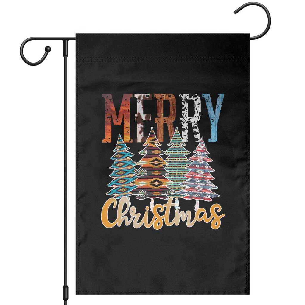 Merry Christmas Native American Xmas Tree Garden Flag TS11 Black Print Your Wear