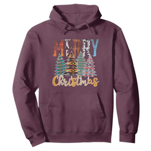 Merry Christmas Native American Xmas Tree Hoodie TS11 Maroon Print Your Wear
