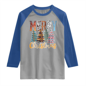 Merry Christmas Native American Xmas Tree Raglan Shirt TS11 Sport Gray Royal Print Your Wear