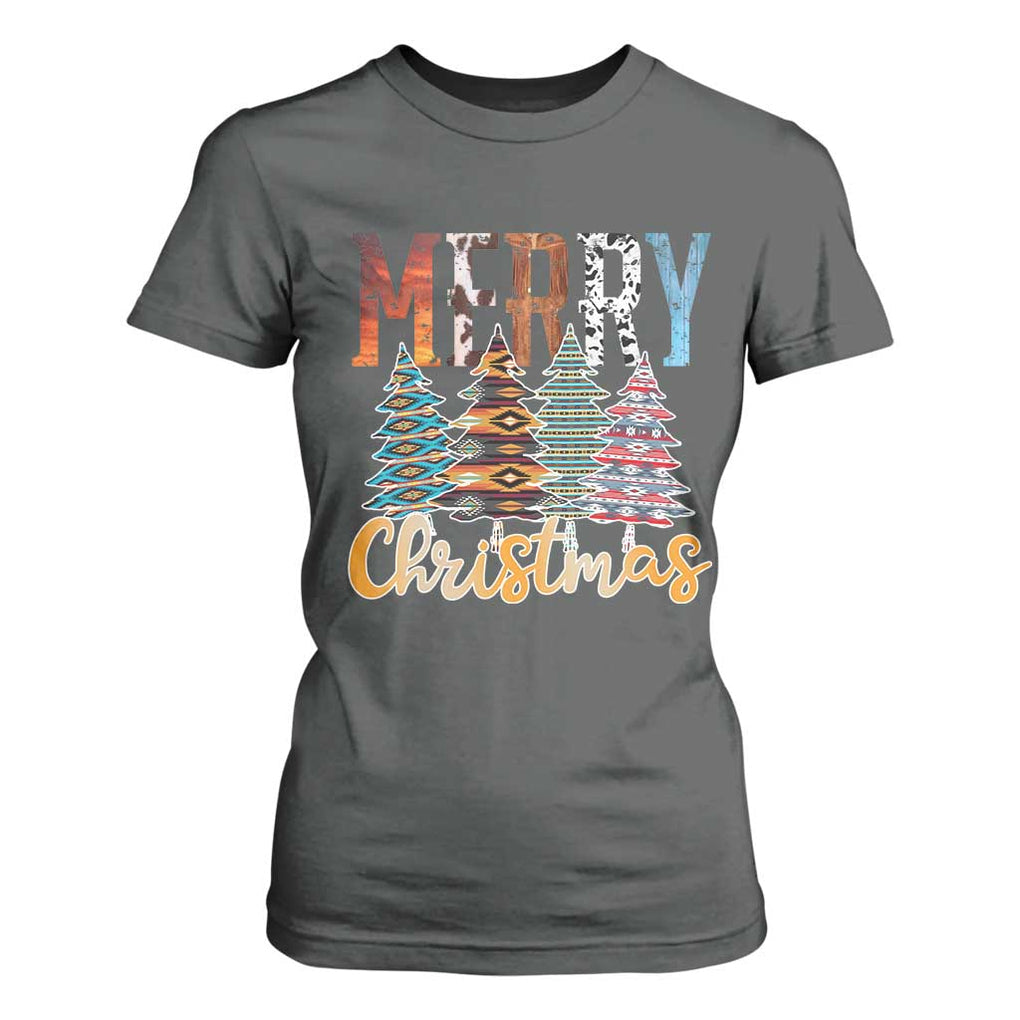 Merry Christmas Native American Xmas Tree T Shirt For Women TS11 Dark Heather Print Your Wear