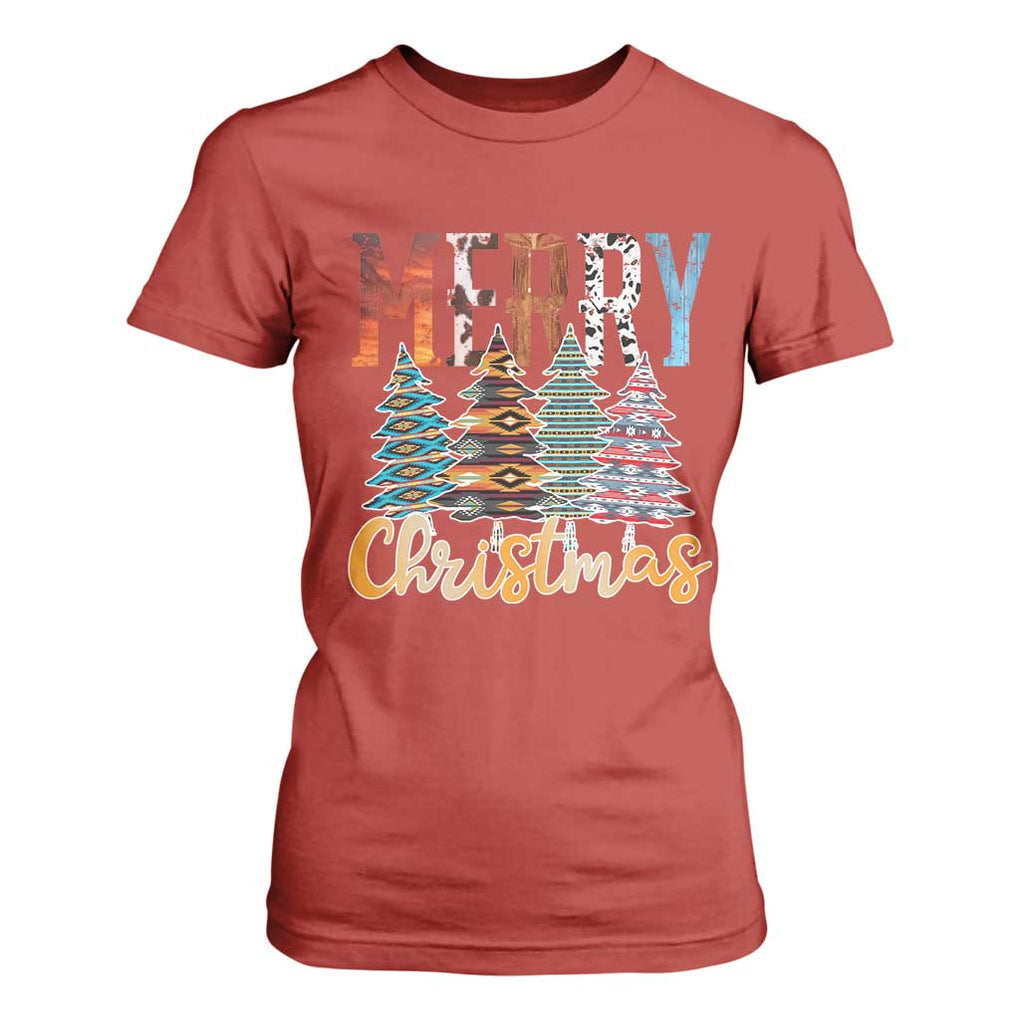 Merry Christmas Native American Xmas Tree T Shirt For Women TS11 Red Print Your Wear