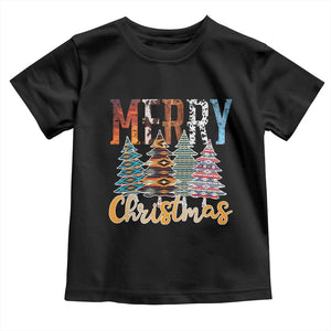 Merry Christmas Native American Xmas Tree Toddler T Shirt TS11 Black Print Your Wear