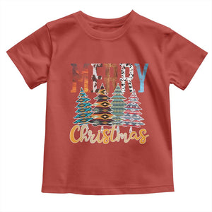 Merry Christmas Native American Xmas Tree Toddler T Shirt TS11 Red Print Your Wear