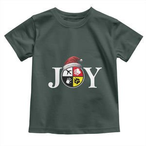 Christmas Native American Joy Medicine Wheel Santa Hat Toddler T Shirt TS11 Dark Forest Green Print Your Wear