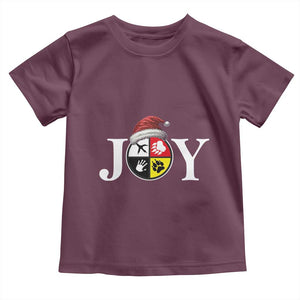 Christmas Native American Joy Medicine Wheel Santa Hat Toddler T Shirt TS11 Maroon Print Your Wear