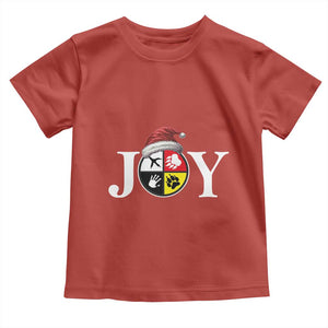 Christmas Native American Joy Medicine Wheel Santa Hat Toddler T Shirt TS11 Red Print Your Wear
