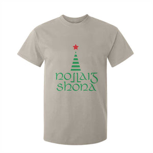 Funny Irish Gaelic Christmas Nollaig Shona T Shirt For Kid Xmas Tree TS11 Sand Print Your Wear