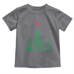 Funny Irish Gaelic Christmas Nollaig Shona Toddler T Shirt Xmas Tree TS11 Charcoal Print Your Wear