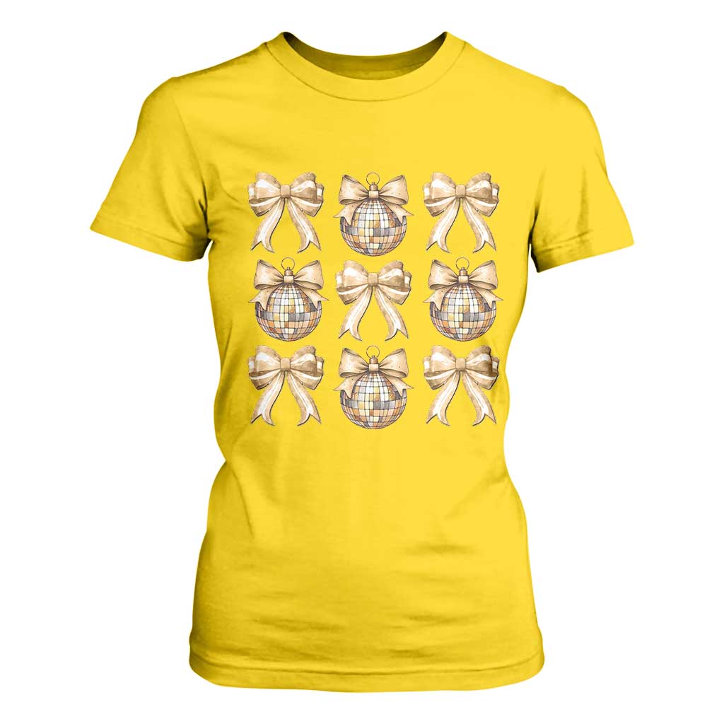 Coquette Happy New Year 2025 Gold Bow T Shirt For Women TS11 Daisy Print Your Wear