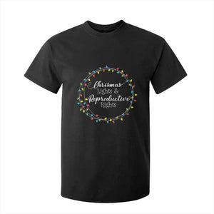 Funny Christmas Lights And Reproductive Rights T Shirt For Kid Led Light TS11 Black Print Your Wear