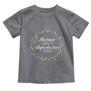 Funny Christmas Lights And Reproductive Rights Toddler T Shirt Led Light TS11 Charcoal Print Your Wear