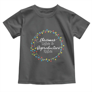 Funny Christmas Lights And Reproductive Rights Toddler T Shirt Led Light TS11 Dark Heather Print Your Wear