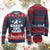 Funny Shred The Gnar Ugly Christmas Sweater Snowboarding Mountain Winter Sport TS11 Burgundy Print Your Wear