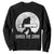 Funny Bigfoot Snowboarding Sweatshirt Shred The Gnar Moon Snowboard TS11 Black Print Your Wear