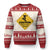 Funny Snowboarding Ugly Christmas Sweater Caution Pray For Snow Snowboard TS11 Red Print Your Wear