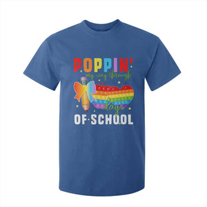 Funny Poppin' My Way Through 100 Day T Shirt For Kid TS11 Royal Blue Print Your Wear