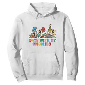 Funny 100 Days With My Gnomies Hoodie 100th Day of School TS11 White Print Your Wear