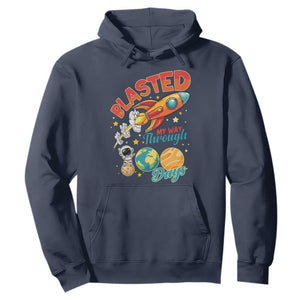 Funny Blasted My Way Through 100 Days Hoodie 100 Days Of School TS11 Navy Print Your Wear