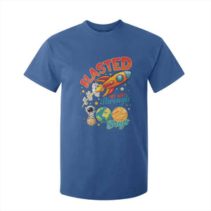 Funny Blasted My Way Through 100 Days T Shirt For Kid 100 Days Of School TS11 Royal Blue Print Your Wear