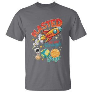 Funny Blasted My Way Through 100 Days T Shirt 100 Days Of School TS11 Charcoal Print Your Wear