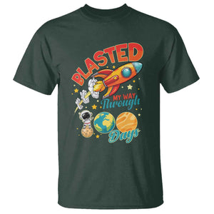 Funny Blasted My Way Through 100 Days T Shirt 100 Days Of School TS11 Dark Forest Green Print Your Wear