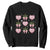 Funny Valentine's Day Weed Cannabis Marijuana Hearts Coquette Sweatshirt TS11 Black Print Your Wear