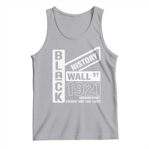 Never Forget Black Wall Street 1921 Tank Top Tulsa Black History Month TS11 Athletic Heather Print Your Wear