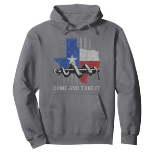 History Of Texas Hoodie Come And Take It Gonzales Texas Map American Flag TS11 Charcoal Print Your Wear