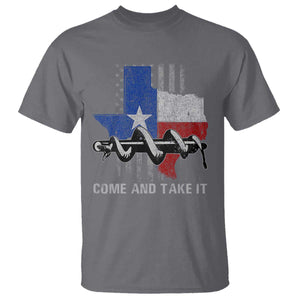 History Of Texas T Shirt Come And Take It Gonzales Texas Map American Flag TS11 Charcoal Print Your Wear
