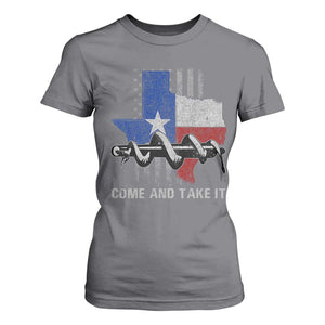 History Of Texas T Shirt For Women Come And Take It Gonzales Texas Map American Flag TS11 Charcoal Print Your Wear