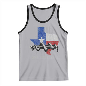 History Of Texas Tank Top Come And Take It Gonzales Texas Map American Flag TS11 Athletic Heather Black Print Your Wear