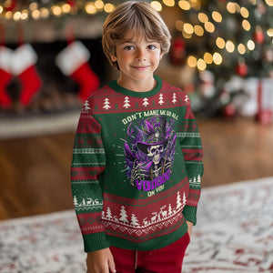 Funny Mardi Gras Voodoo Knit Sweatshirt Don't Make Me Go All Voodoo On You New Orleans Witch Doctor TS11 Christmas Print Your Wear