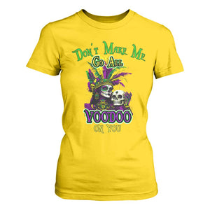 Funny Mardi Gras Voodoo Queen T Shirt For Women Don't Make Me Go All Voodoo On You TS11 Daisy Print Your Wear