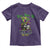 Funny Mardi Gras Voodoo Queen Toddler T Shirt Don't Make Me Go All Voodoo On You TS11 Purple Print Your Wear