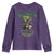 Funny Mardi Gras Voodoo Queen Youth Sweatshirt Don't Make Me Go All Voodoo On You TS11 Purple Print Your Wear