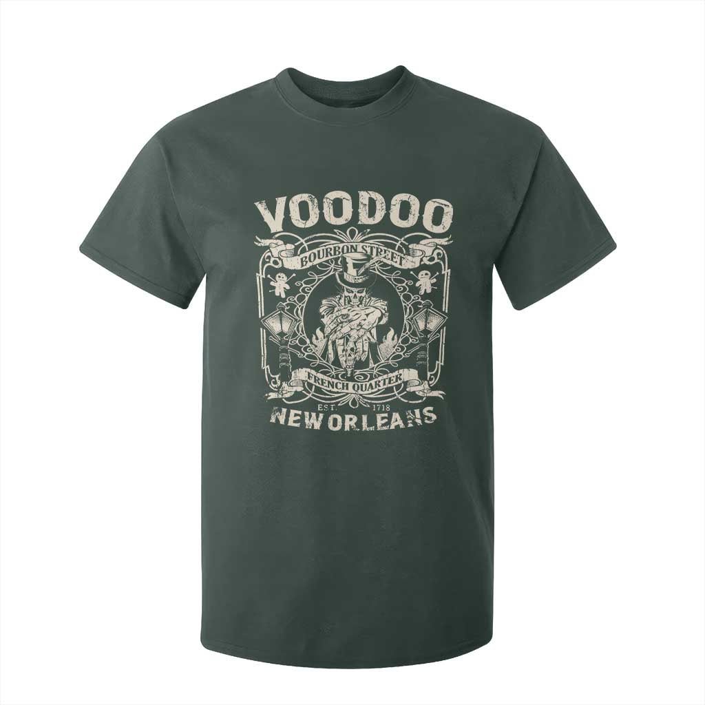 Voodoo Bourbon Street Spooky New Orleans T Shirt For Kid Voodoo Doctor TS11 Dark Forest Green Print Your Wear