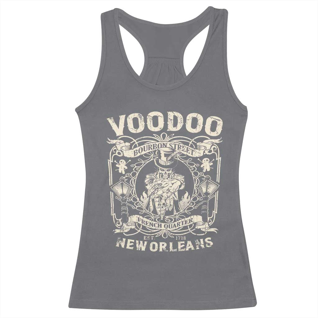Voodoo Bourbon Street Spooky New Orleans Racerback Tank Top Voodoo Doctor TS11 Charcoal Print Your Wear
