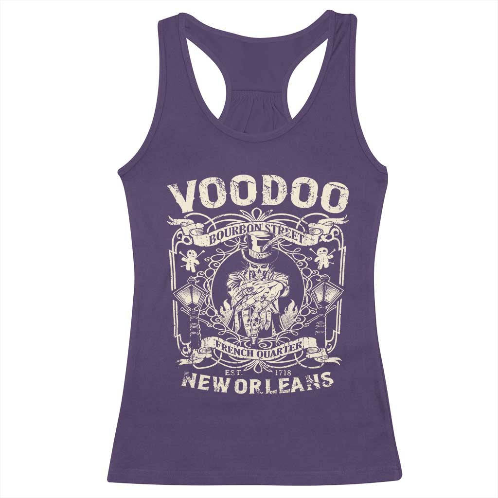 Voodoo Bourbon Street Spooky New Orleans Racerback Tank Top Voodoo Doctor TS11 Purple Print Your Wear