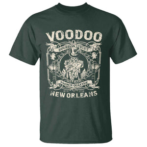 Voodoo Bourbon Street Spooky New Orleans T Shirt Voodoo Doctor TS11 Dark Forest Green Print Your Wear