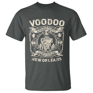 Voodoo Bourbon Street Spooky New Orleans T Shirt Voodoo Doctor TS11 Dark Heather Print Your Wear