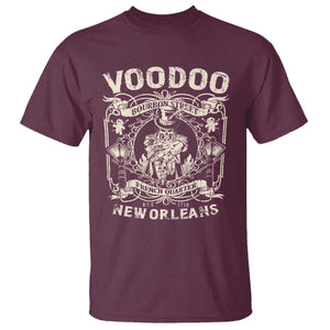 Voodoo Bourbon Street Spooky New Orleans T Shirt Voodoo Doctor TS11 Maroon Print Your Wear