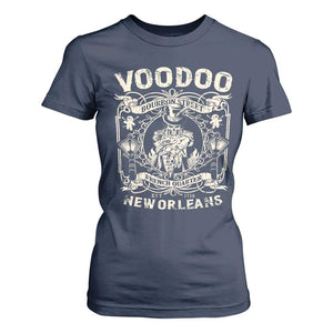 Voodoo Bourbon Street Spooky New Orleans T Shirt For Women Voodoo Doctor TS11 Navy Print Your Wear