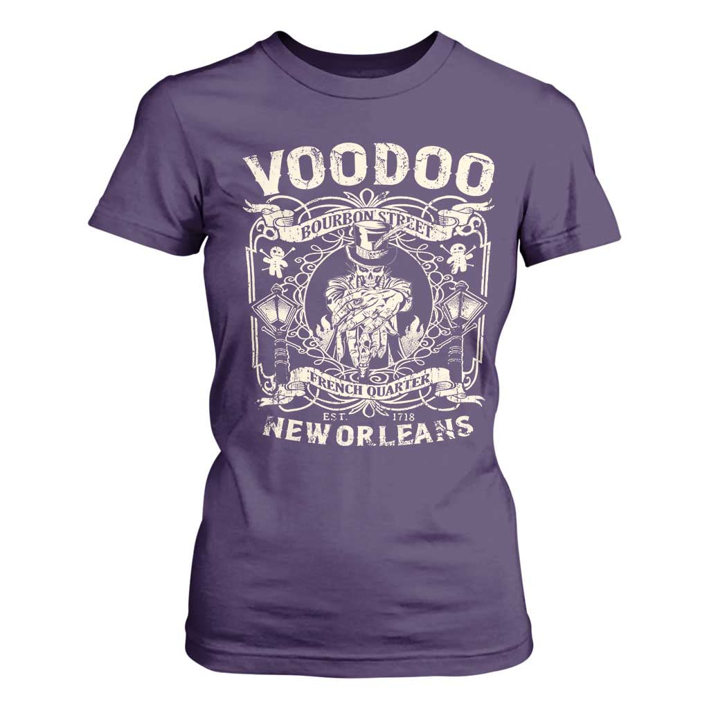 Voodoo Bourbon Street Spooky New Orleans T Shirt For Women Voodoo Doctor TS11 Purple Print Your Wear