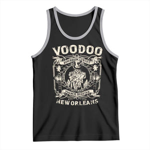 Voodoo Bourbon Street Spooky New Orleans Tank Top Voodoo Doctor TS11 Black Athletic Heather Print Your Wear
